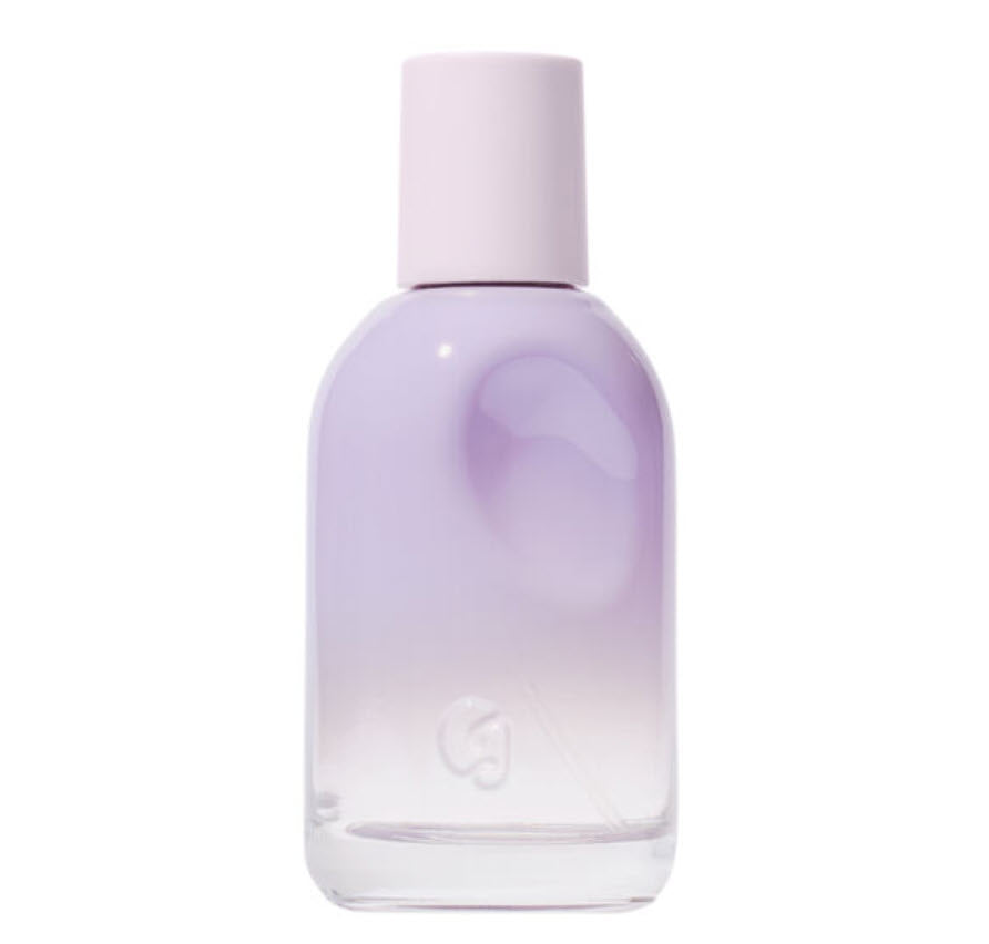 Gradient purple bottle on a white background